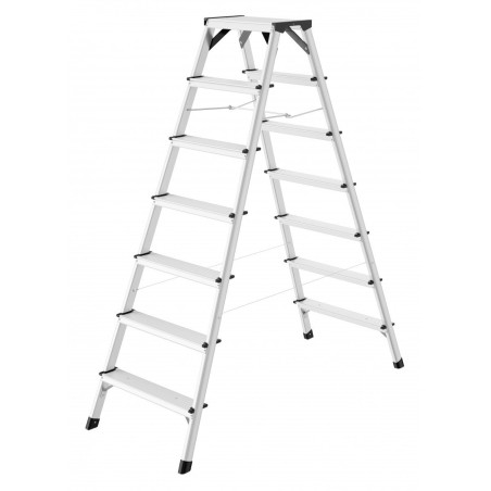 Doppelseitige Leiter D60 StandardLine / Aluminium / 2x7 Sprossen 4007126865717