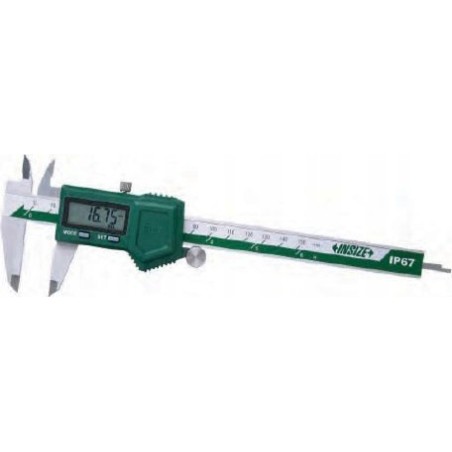Insize Digital-Messschieber 300, 12 mm, IP67, 3 V, ABS/SQ-Rolle, zertifiziert