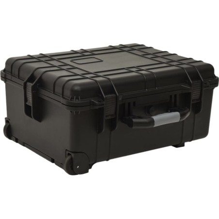 vidaXL Reisekoffer, schwarz, 58 x 45 x 27 cm, PP