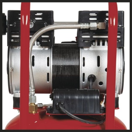 Einhell-Kompressor TE-AC 24 Silent (rot/schwarz, 750 Watt)