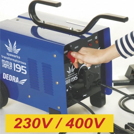 Dedra Transformator-Schweißgerät 180 A, 230/400 V, auf Rollen – DESa195