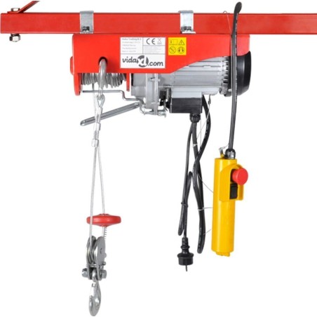 vidaXL Elektrische Winde, 1000 W, 300/600 kg