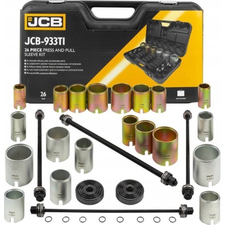 Hikoki JCB Abzieher-Set für Buchsen und Lager des Sockelarms, 26-teilig