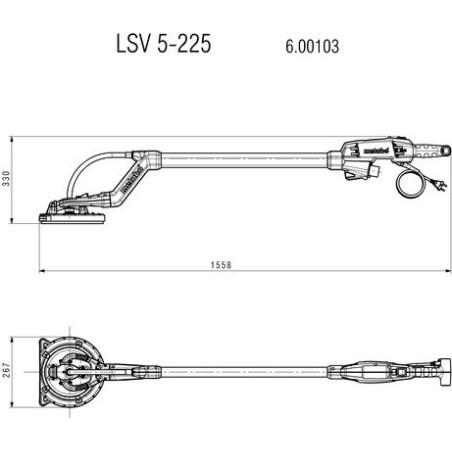 Metabo-Schleifmaschine LSV 5-225