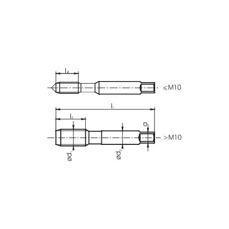 Fanar Handgewindebohrer M8, 3 Stück (A4-235D51-0080)