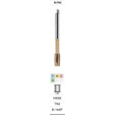 Fanar Gewindebohrer M16x1,5 DIN-374B (6H) HSSE TIN 800x