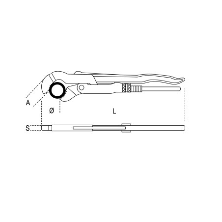 Beta Tools Rohrzange 320 mm 1" Gas (003780032)