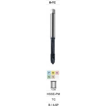 Fanar Gewindebohrer M16 DIN-376B (6H) HSSE-PM TICN S-NC