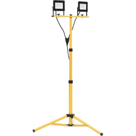 vidaXL LED-Scheinwerfer mit Ständer, 2×30 W, kaltweißes Licht