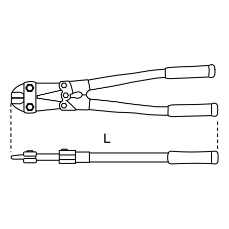 Beta Tools Hebelschere für Stangen 300 mm (011010030)