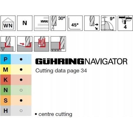 GUHRING-Hartmetallfräser HA 10,0 mm