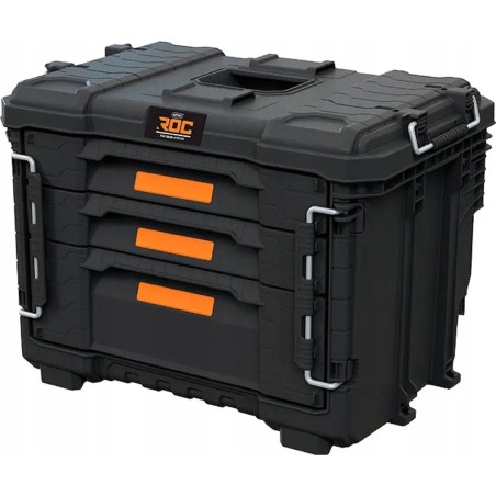 Keter XL-Kasten mit 3 Schubladen Keter ROC PRO GEAR 2.0 Modularer Werkzeugkasten
