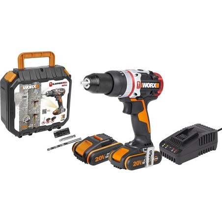 Bohrschrauber Worx WX354 20 V, 2 Akkus à 2 Ah